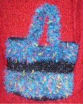 Blue VCR Tape Bag Blue VCR Tape Bag