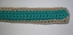 3 Striped Bag Teal Strap Back