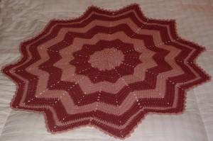 Rose-Pink Baby RR Blanket