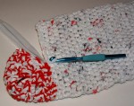 Plarn Christmas Stocking Closeup