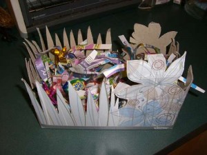 Recycled Easter Box Basket